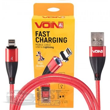 Voin  Voin 6102L LED Green USB - Lightning 3,0A 2  Red (VC-6102L RD)