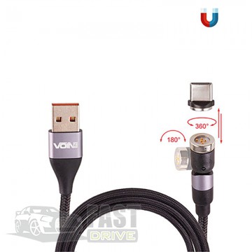 Voin  Voin 6101C USB - Type C 3,0A 1   Black (VP-6101C BK)