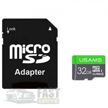 USAMS   Usams High Speed TF Card 32GB US-ZB118 (SD Adapter)