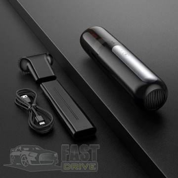 Hoco   Hoco ZP1 Cool Portable Car Vacuum Cleaner 55W 4000mAh 120ml Black