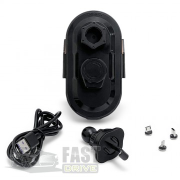   Wireless Induction Car Holder Auto Open-Close XYJ C13 15W Black