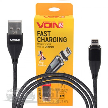 Voin  Voin 6101L BK USB - Lightning 3,0A 1  Black (VC-6101L BK)