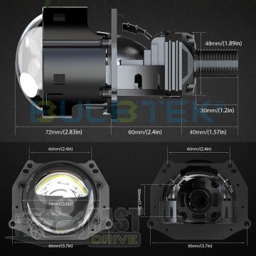 Guarand  Bulbtek Bi-LED 3" AD02 55W-65W 24V 5000K 14000Lm (2 )