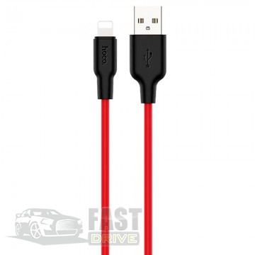 Hoco Кабель HOCO X21 Plus USB - Lightning 1m Silicone Red