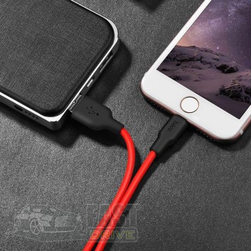 Hoco Кабель HOCO X21 Plus USB - Lightning 1m Silicone Red