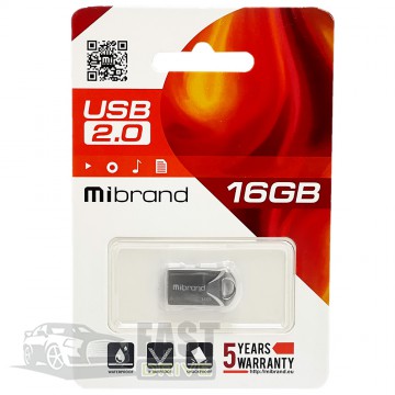 Mibrand USB  Mibrand USB 2.0 Hawk 16Gb Silver