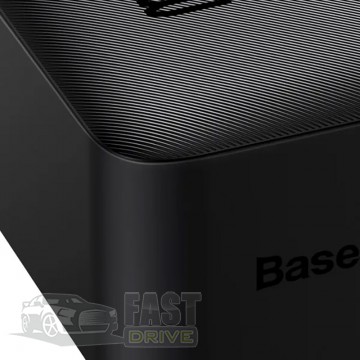 Baseus  Baseus Bipow Digital Display 30000mAh 2USB 1Type-C, QC, 15W 3A (PPDML-K01) Black