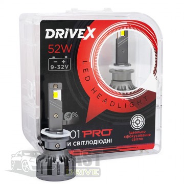 DriveX   DriveX AL-01 PRO H27 52W CAN 12-32V 6000K 12000Lm (2.)